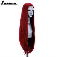 Load image into Gallery viewer, Brand Red Lace Front Wigs for Women Synthetic Long Straight