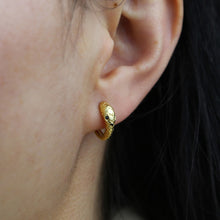 Load image into Gallery viewer, Anti Allergy 100% 925 Sterling Silver Snake Hoop Earring High Polished