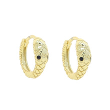 Load image into Gallery viewer, Anti Allergy 100% 925 Sterling Silver Snake Hoop Earring High Polished