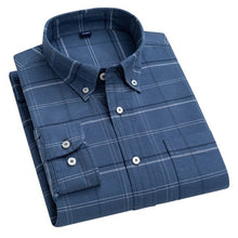 Load image into Gallery viewer, Aoliwen brand  New style 100% cotton casual plaid long sleeved