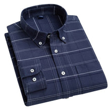 Load image into Gallery viewer, Aoliwen brand  New style 100% cotton casual plaid long sleeved