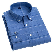 Load image into Gallery viewer, Aoliwen brand  New style 100% cotton casual plaid long sleeved