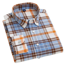 Load image into Gallery viewer, Aoliwen brand  New style 100% cotton casual plaid long sleeved