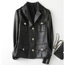 Load image into Gallery viewer, Genuine Sheep Leather Coat