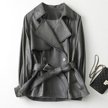 Load image into Gallery viewer, Genuine Sheep Leather Coat