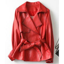 Load image into Gallery viewer, Genuine Sheep Leather Coat