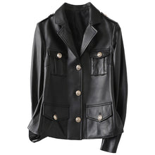 Load image into Gallery viewer, Genuine Sheep Leather Coat