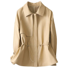 Load image into Gallery viewer, Genuine Sheep Leather Coat