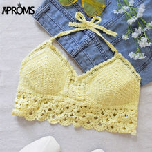 Load image into Gallery viewer, Boho White Lace Tassel Knitted Camis Women Summer Sexy Backless