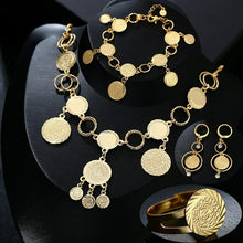 Load image into Gallery viewer, Arabic Coins Jewelry Sets in Necklace Bracelet Earrings Rings Wedding