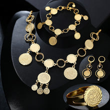 Load image into Gallery viewer, Arabic Coins Jewelry Sets in Necklace Bracelet Earrings Rings Wedding