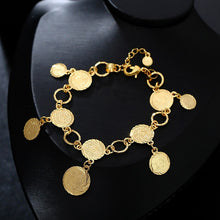Load image into Gallery viewer, Arabic Coins Jewelry Sets in Necklace Bracelet Earrings Rings Wedding