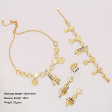 Load image into Gallery viewer, Arabic Coins Jewelry Sets in Necklace Bracelet Earrings Rings Wedding
