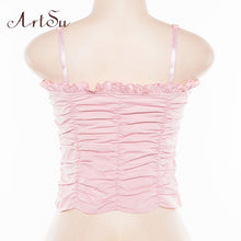 Load image into Gallery viewer, Crop Tops Women Lace Up Sexy Summer Spaghetti Strap