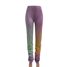 Load image into Gallery viewer, Autumn Women Casual Wide Leg Pants Colorful Striped Print High