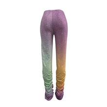 Load image into Gallery viewer, Autumn Women Casual Wide Leg Pants Colorful Striped Print High