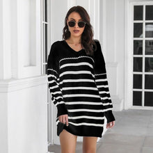Load image into Gallery viewer, Casual Mini Sweater Dress