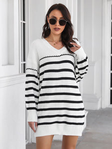 Casual Mini Sweater Dress