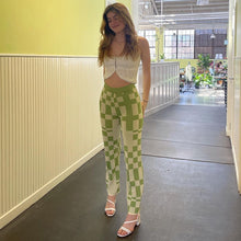 Load image into Gallery viewer, Autumn Knit Plaid Pants Black and White Streetwear Vintage Fashion