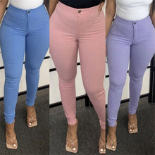 Load image into Gallery viewer, Autumn Pants Women Skinny Pencil Pant Candy Color Leggings Push Up