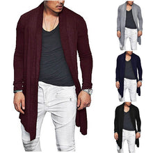 Load image into Gallery viewer, Autumn  Stylish Men Knitted Cardigan Slim Fit Pleated Long Sleeve