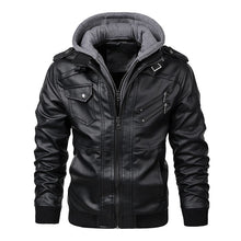 Load image into Gallery viewer, Autumn Trend Popest Removable Hooded Leather