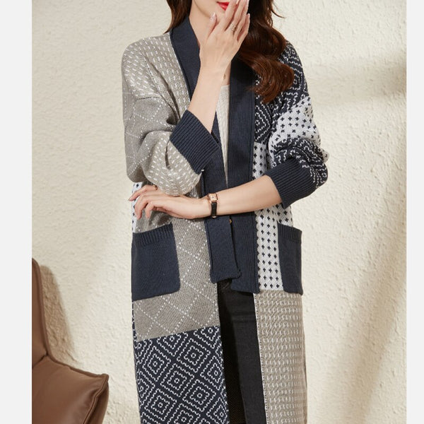 Women's Knitted Cardigan Lazy Breeze Over The Knee