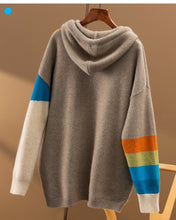 Load image into Gallery viewer, New Rainbow Inlaid Loose And Thick Hooded