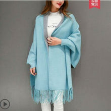 Load image into Gallery viewer, Tassel Knitted Shawl Cardigan Sweater