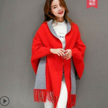 Load image into Gallery viewer, Tassel Knitted Shawl Cardigan Sweater