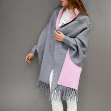 Load image into Gallery viewer, Tassel Knitted Shawl Cardigan Sweater