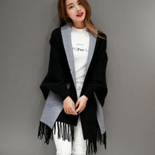 Load image into Gallery viewer, Tassel Knitted Shawl Cardigan Sweater