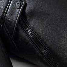 Load image into Gallery viewer, Autumn Winter Leather Jacket Men Pop Business Casual Faux Lamb Fur