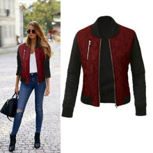 Load image into Gallery viewer, Autumn Winter Leisure Fashion Solid Women Jacket O neck Zipper