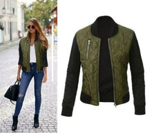 Load image into Gallery viewer, Autumn Winter Leisure Fashion Solid Women Jacket O neck Zipper