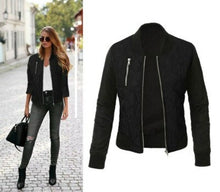 Load image into Gallery viewer, Autumn Winter Leisure Fashion Solid Women Jacket O neck Zipper