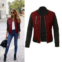 Load image into Gallery viewer, Autumn Winter Leisure Fashion Solid Women Jacket O neck Zipper