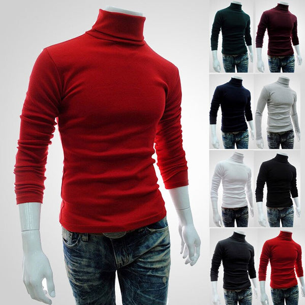 Sweater Turtleneck Solid Color