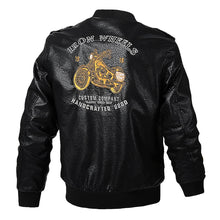 Load image into Gallery viewer, Autumn Winter Pop Faux Leather Mens Spring Motorcycle Biker Leather