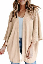Load image into Gallery viewer, Knitted Cardigan Solid Color Loose Long