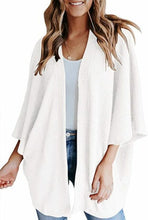 Load image into Gallery viewer, Knitted Cardigan Solid Color Loose Long