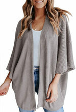 Load image into Gallery viewer, Knitted Cardigan Solid Color Loose Long