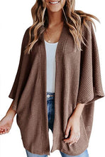 Load image into Gallery viewer, Knitted Cardigan Solid Color Loose Long