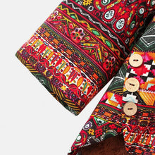 Load image into Gallery viewer, Autumn Winter Women Vintage Flowers Print Fleece Hooded