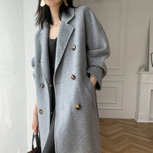 Load image into Gallery viewer, Autumn and winter new cashmere wool coat ladies coat long