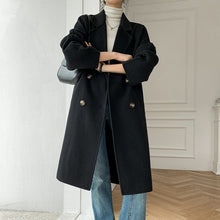 Load image into Gallery viewer, Autumn and winter new cashmere wool coat ladies coat long