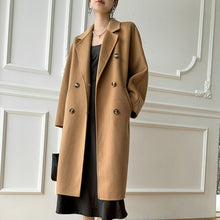 Load image into Gallery viewer, Autumn and winter new cashmere wool coat ladies coat long