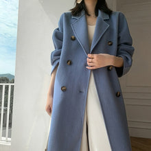 Load image into Gallery viewer, Autumn and winter new cashmere wool coat ladies coat long