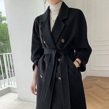 Load image into Gallery viewer, Autumn and winter new cashmere wool coat ladies coat long