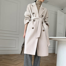 Load image into Gallery viewer, Autumn and winter new cashmere wool coat ladies coat long